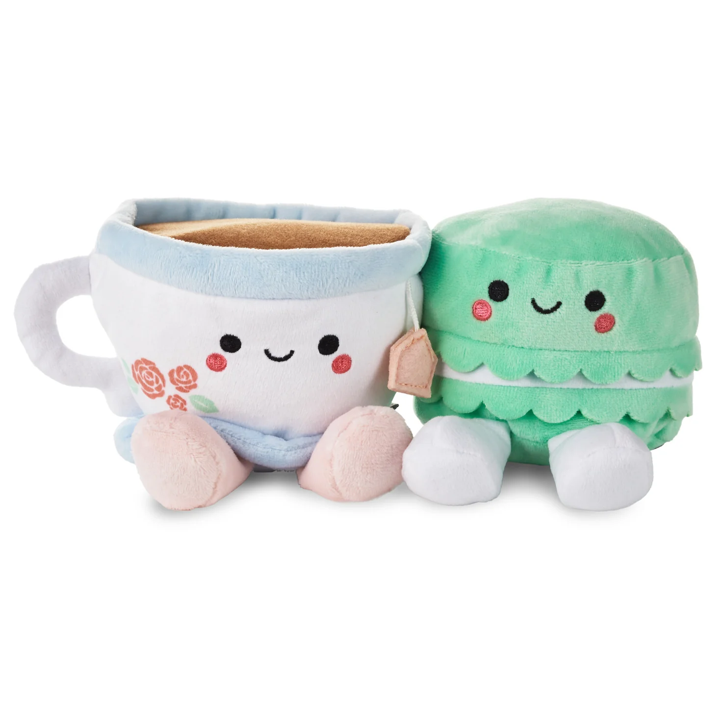 Better Together Teacup and Macaron Cookie Magnetic Plush Pair, 3.5" - Image 5