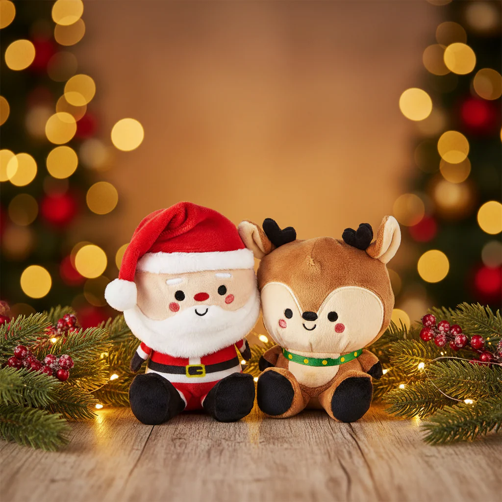 Better Together Santa and Reindeer Magnetic Plush Pair, 5.75", - Image 2