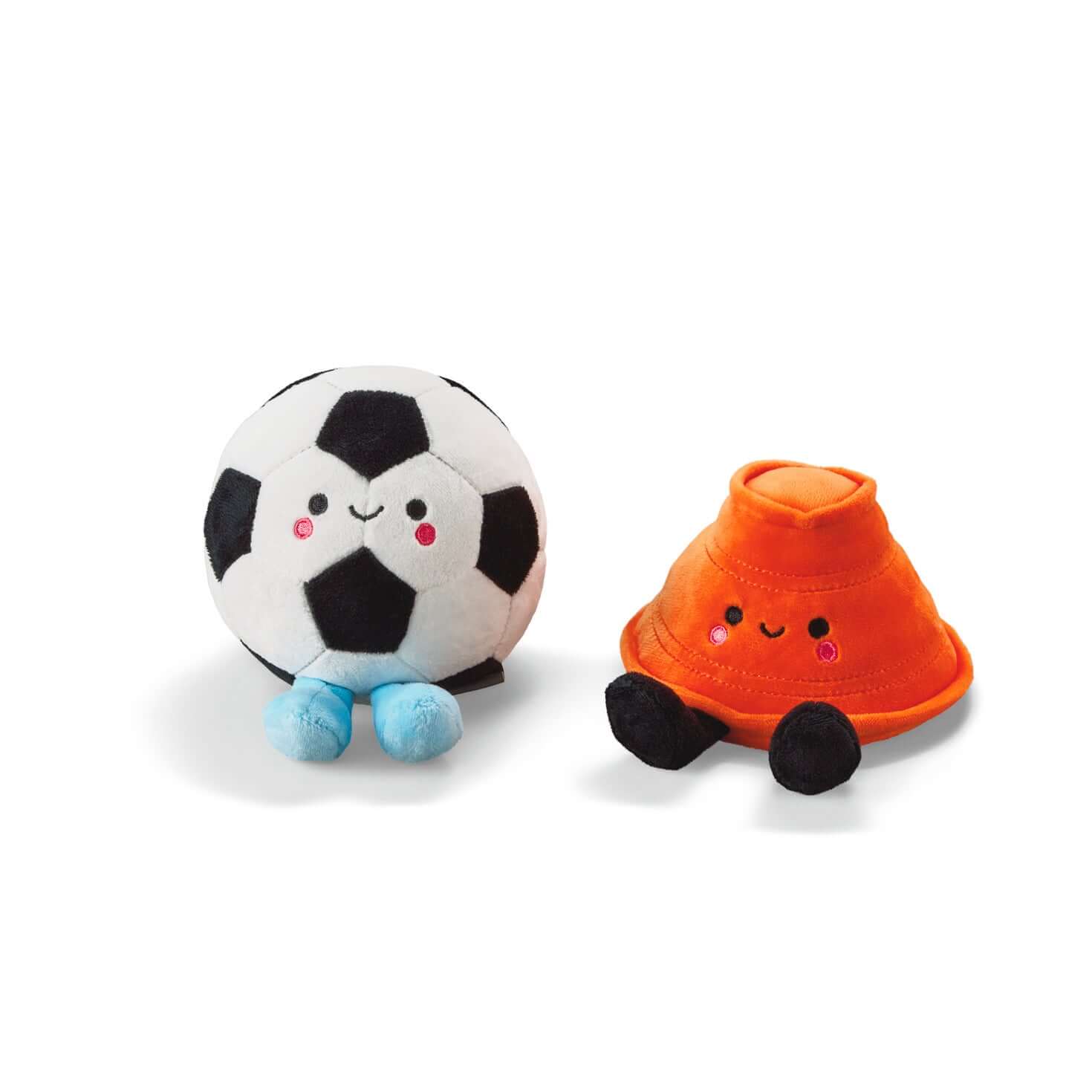 Better Together Soccer Ball and Orange Cone Magnetic Plush Pair, 5" H - Image 5