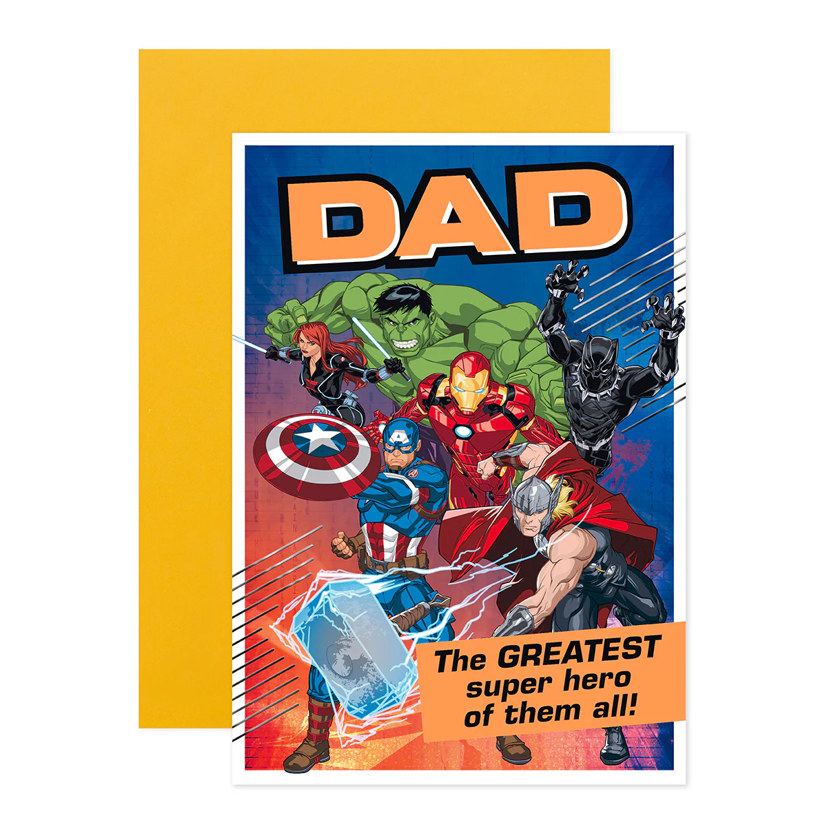 Hallmark Father's Day Card - Marvel Avengers "The Greatest Super Hero" - Image 3