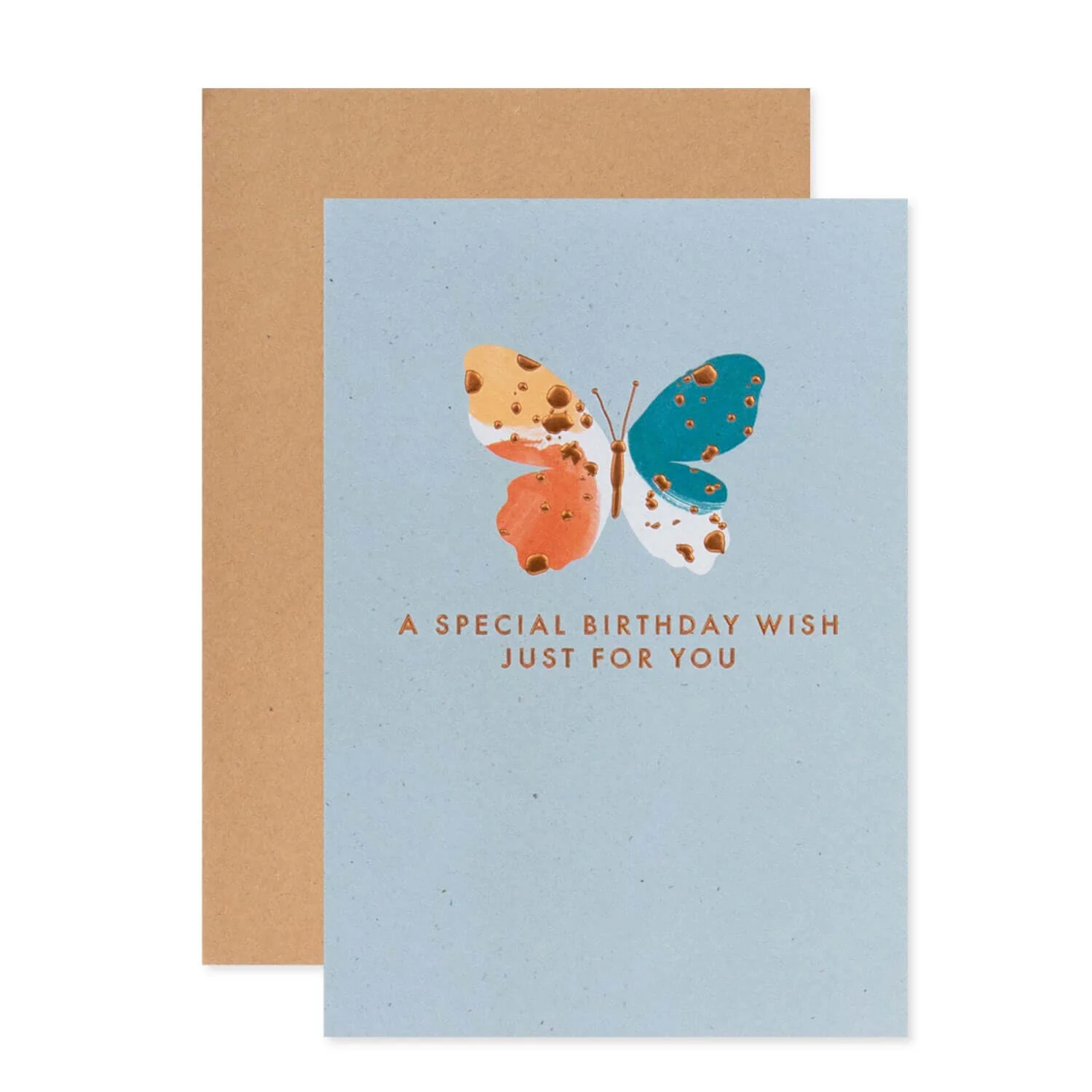 Connections from Hallmark Birthday Card - Copper Foiled Butterfly - Image 3