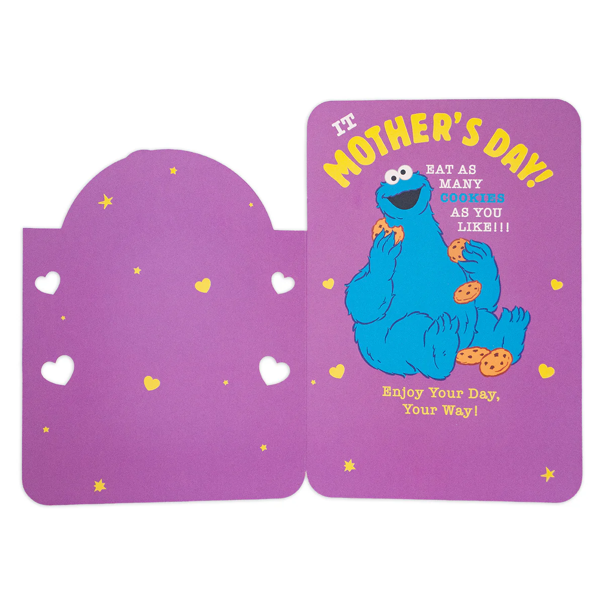 Hallmark Sesame Street Mother's Day Card - Cookie Monster - Image 2