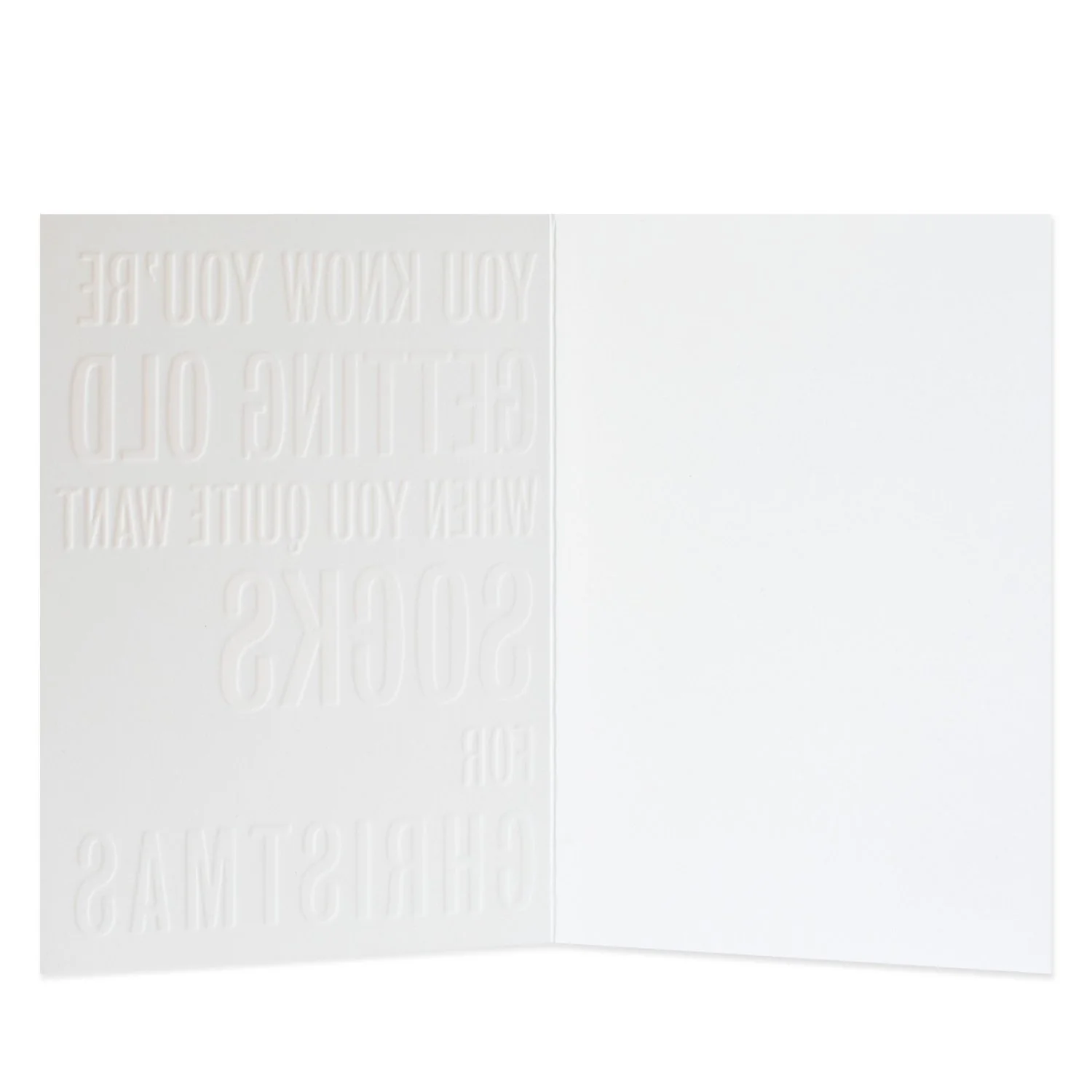 Hallmark Christmas Card - Socks - Image 2