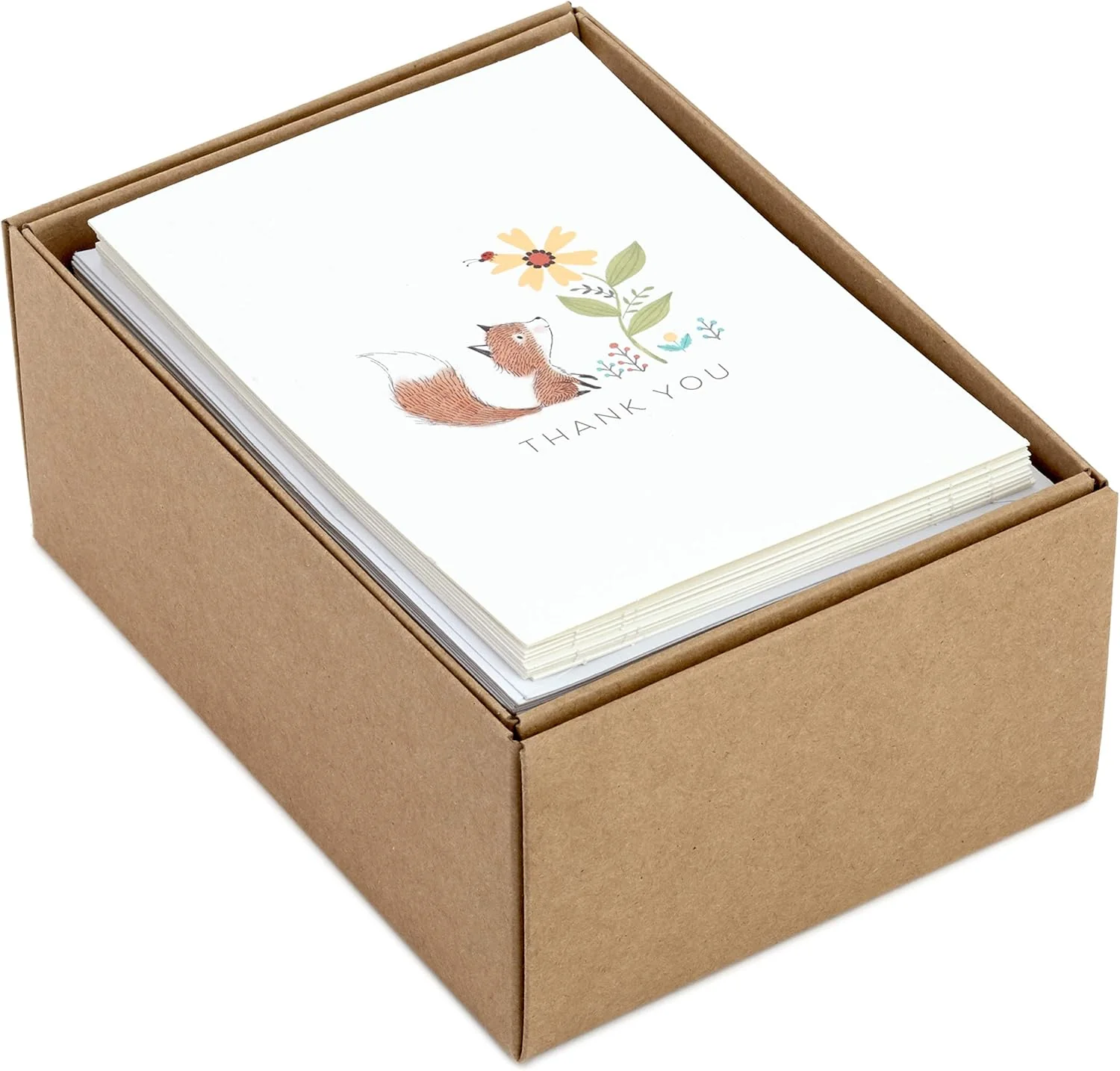 Hallmark Baby Shower Thank You Cards Assortment, Woodland Animals (48 Cards with Envelopes for Baby Boy or Baby Girl) Deer, Owl, Bear, Fox - Image 2