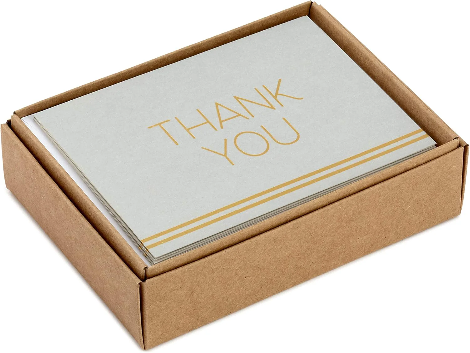 Hallmark Thank You and Blank Cards Assortment, Geometric Gold (24 Cards with Envelopes for Baby Showers, Wedding, Bridal Showers, All Occasion) - Image 2