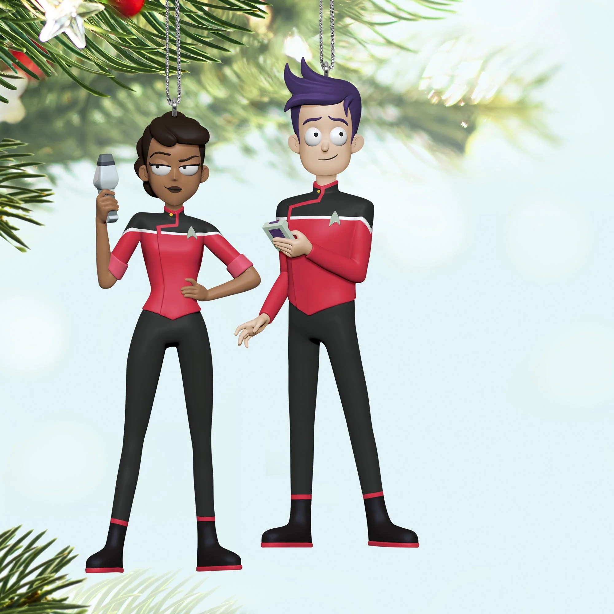 Star Trek™: Lower Decks, Ensigns Beckett Mariner and Bradward Boimler — 2025 Hallmark Keepsake Christmas Ornament - Image 2