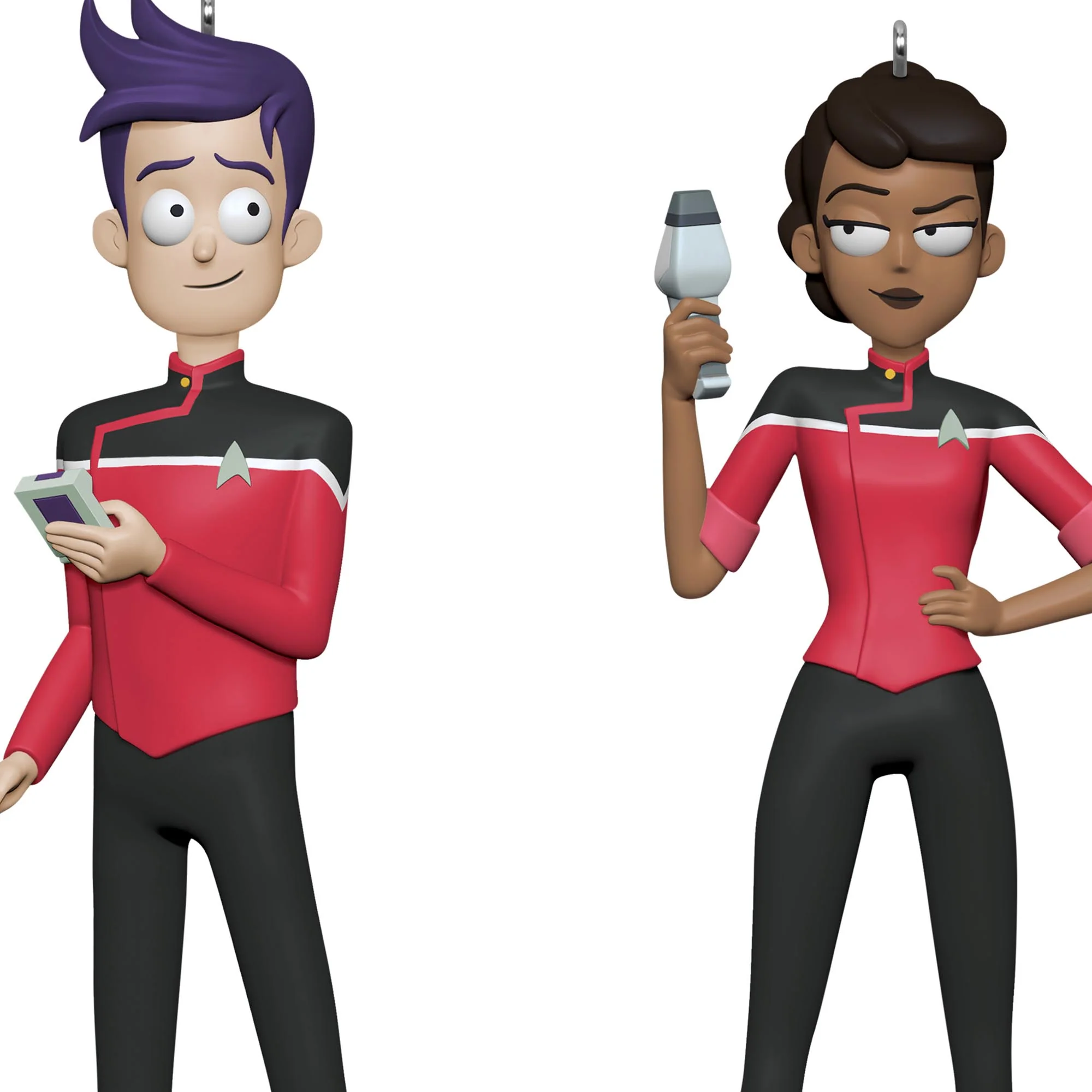 Star Trek™: Lower Decks, Ensigns Beckett Mariner and Bradward Boimler — 2025 Hallmark Keepsake Christmas Ornament - Image 4