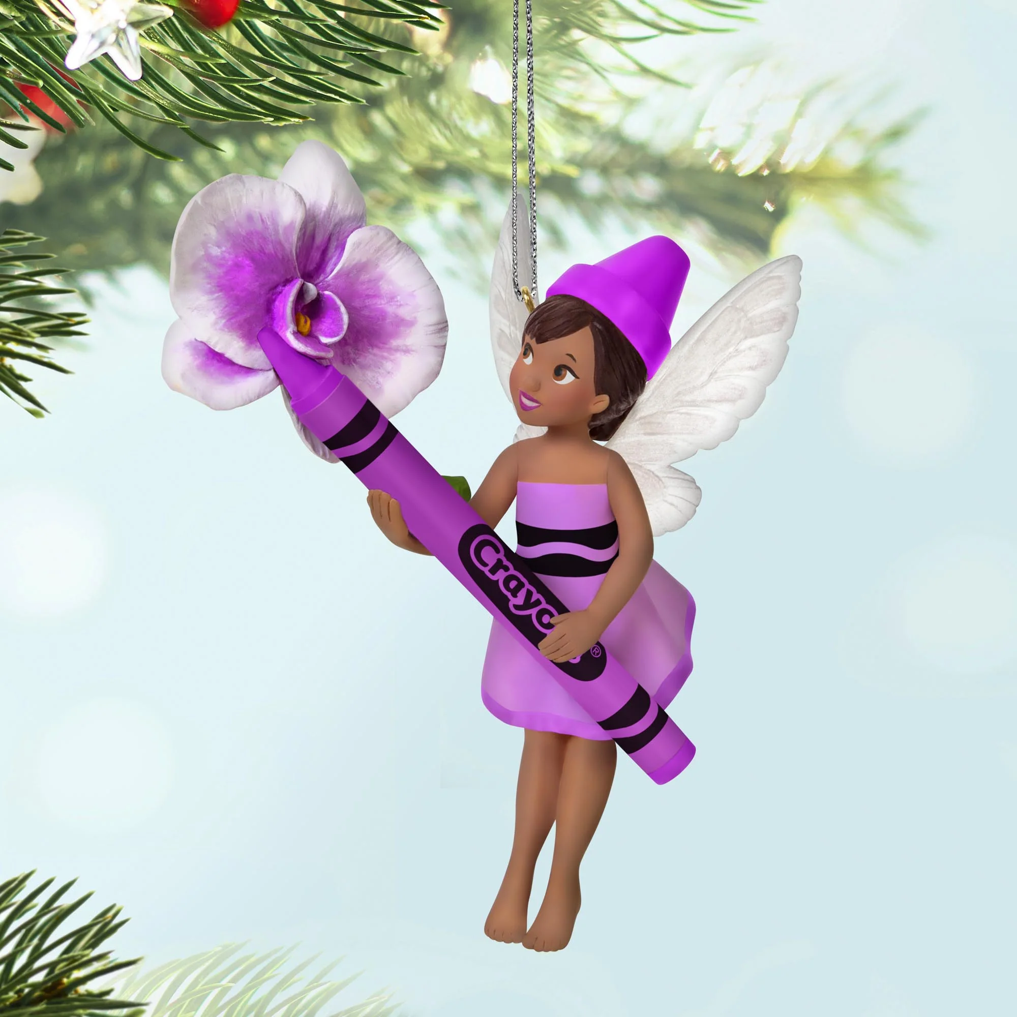 Crayola®, Orchid Fairy — 2025 Hallmark Keepsake Christmas Ornament - Image 2