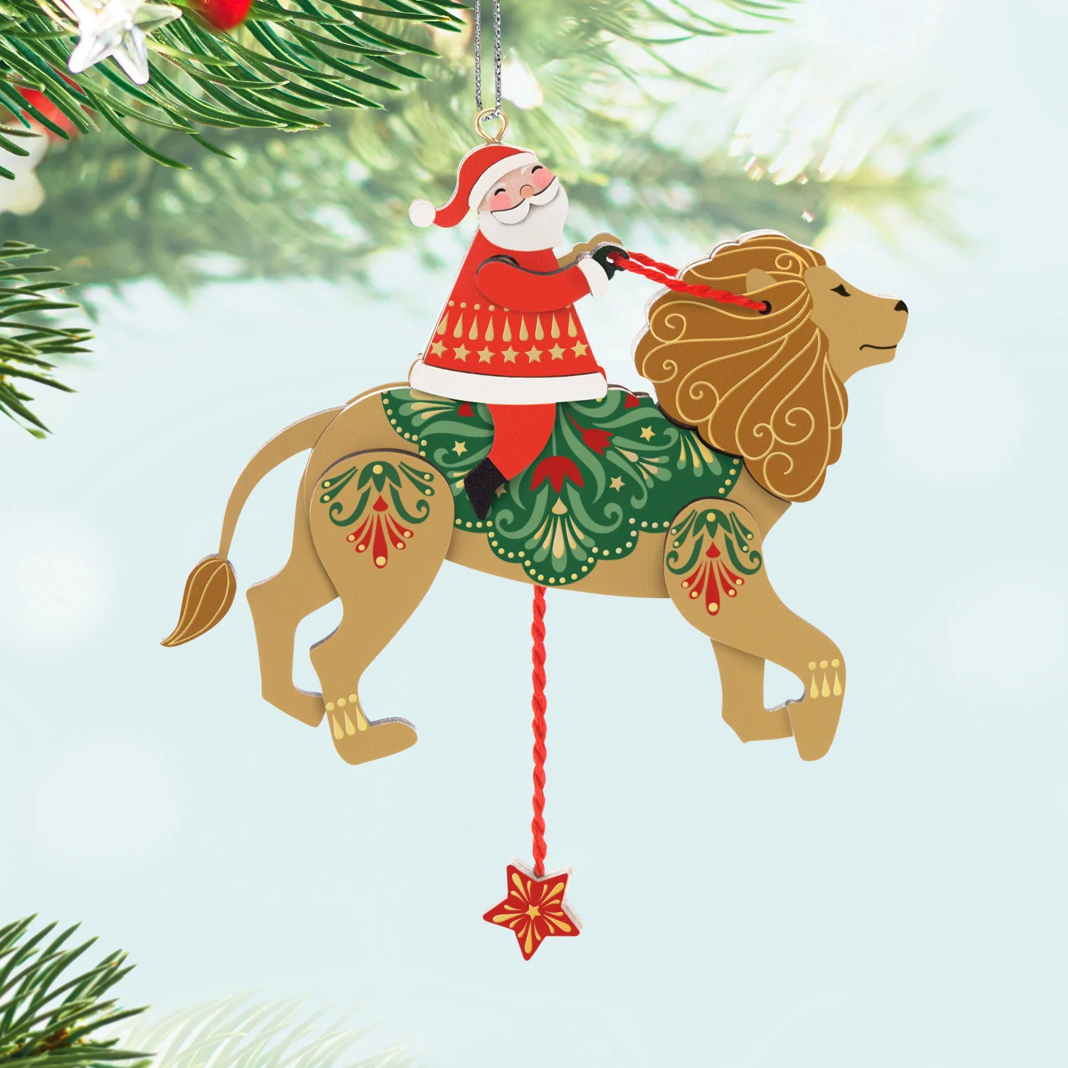 Pull-String Lion — 2025 Hallmark Keepsake Christmas Ornament - Image 2