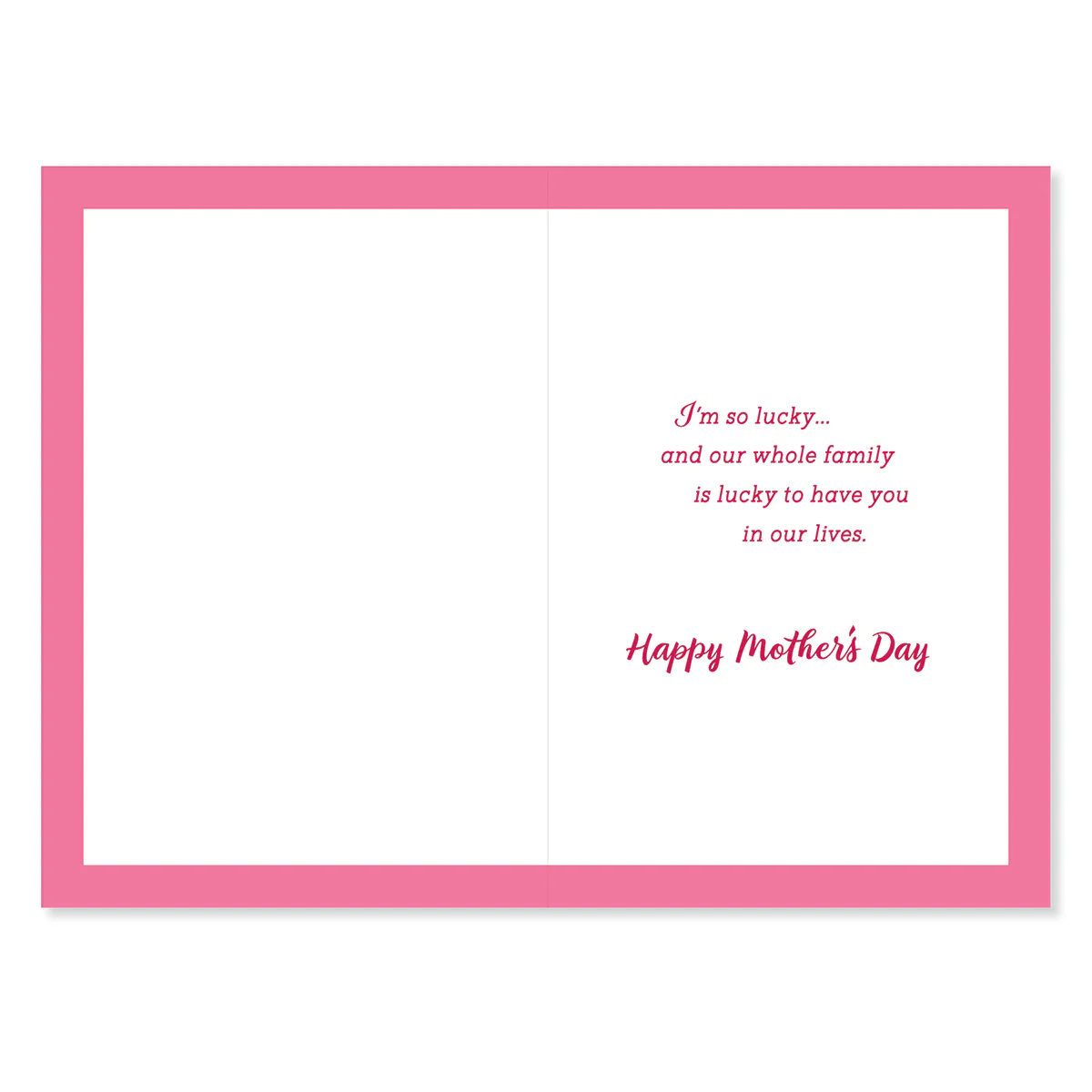 Hallmark Mother's Day Card For Wife - So Lucky - Image 2