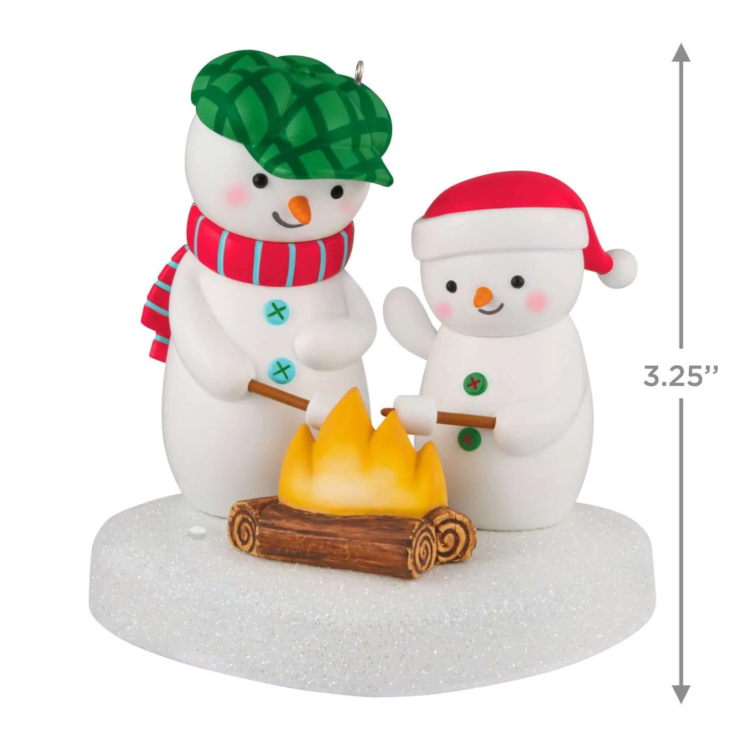 Roasting Musical Marshmallows Snowman — 2025 Hallmark Keepsake Christmas Ornament - Image 5