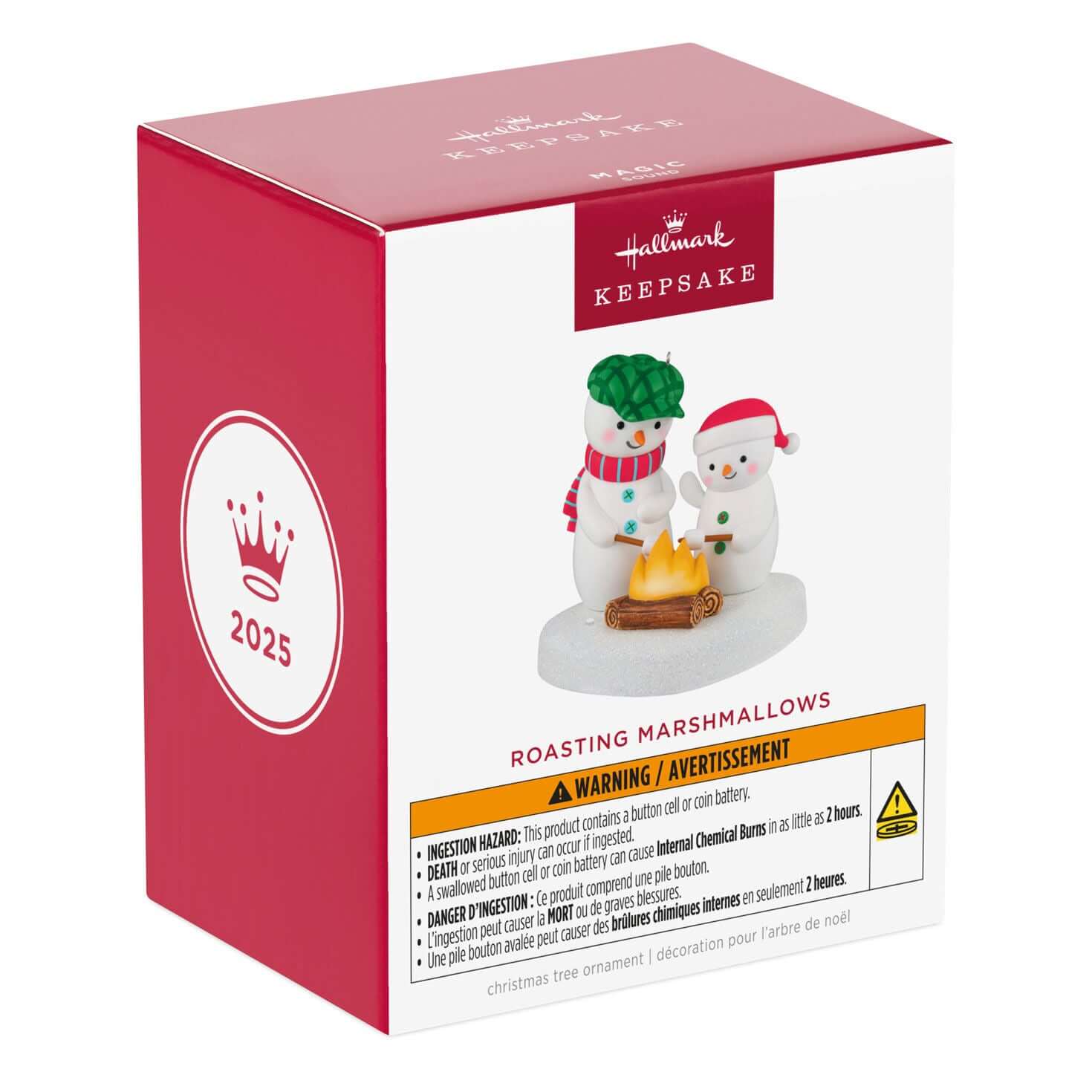 Roasting Musical Marshmallows Snowman — 2025 Hallmark Keepsake Christmas Ornament - Image 6