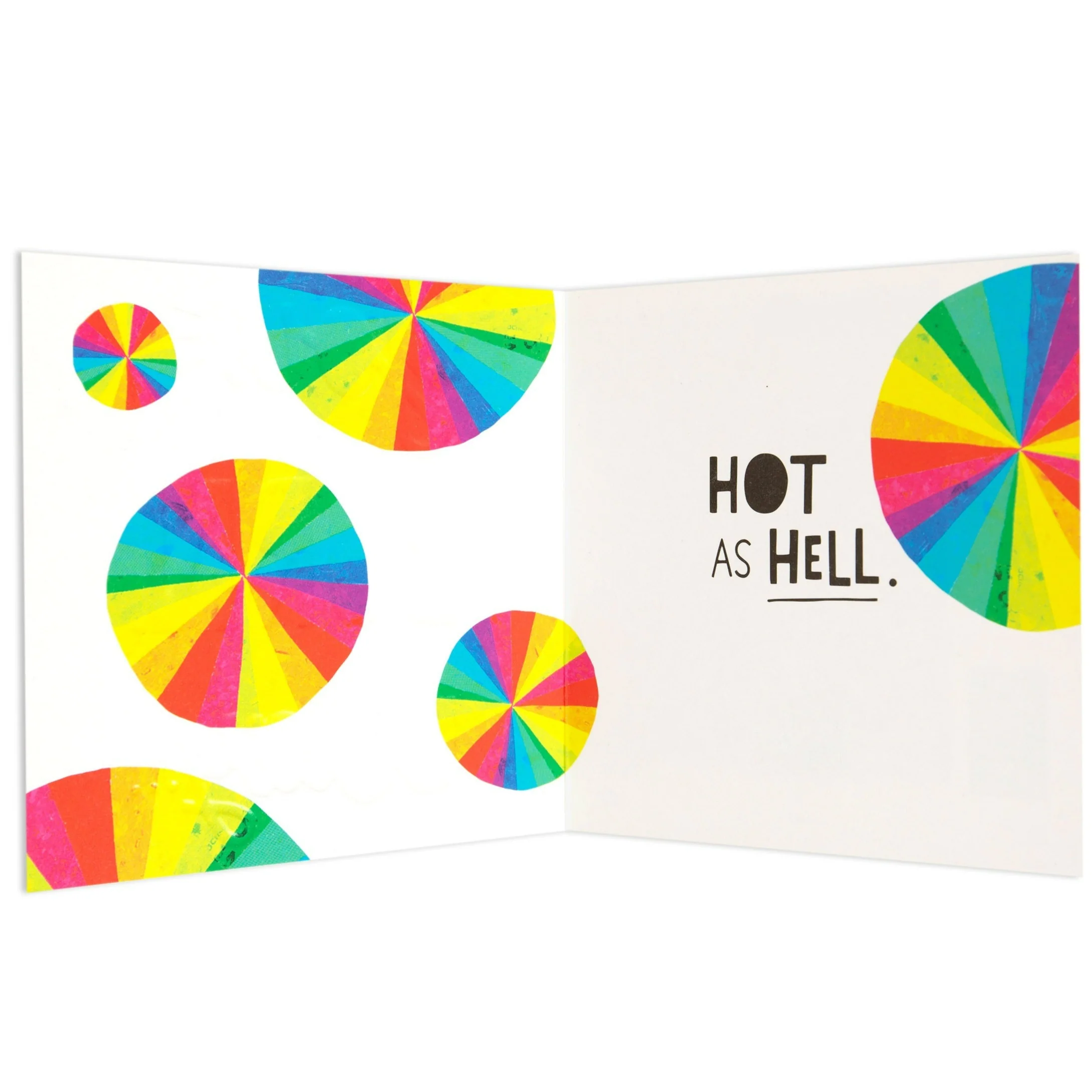 Hot As Hell Bold Colourful Appreciation Card - Image 2