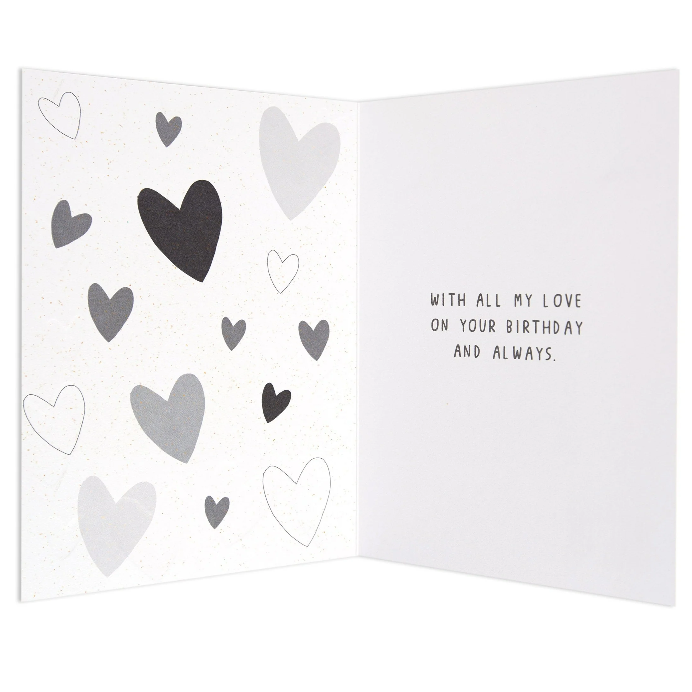 The One I Love Contemporary & Heartfelt Birthday Card - Image 2